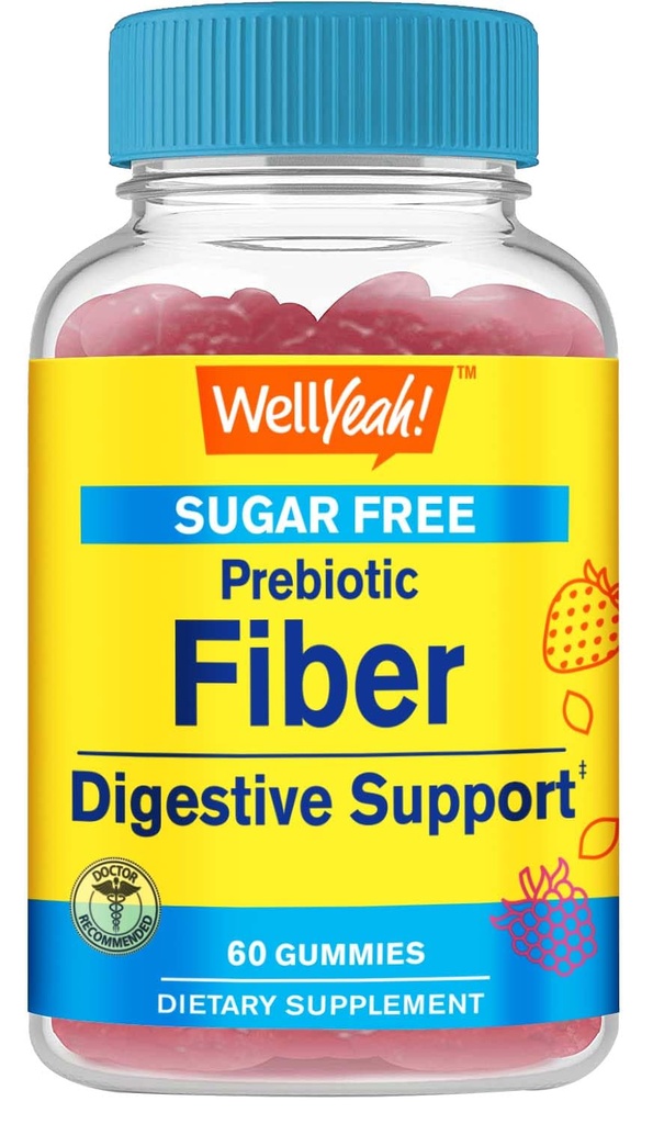 WellYeah Sugar Free Fiber Gummies pre dospelých (4g)
