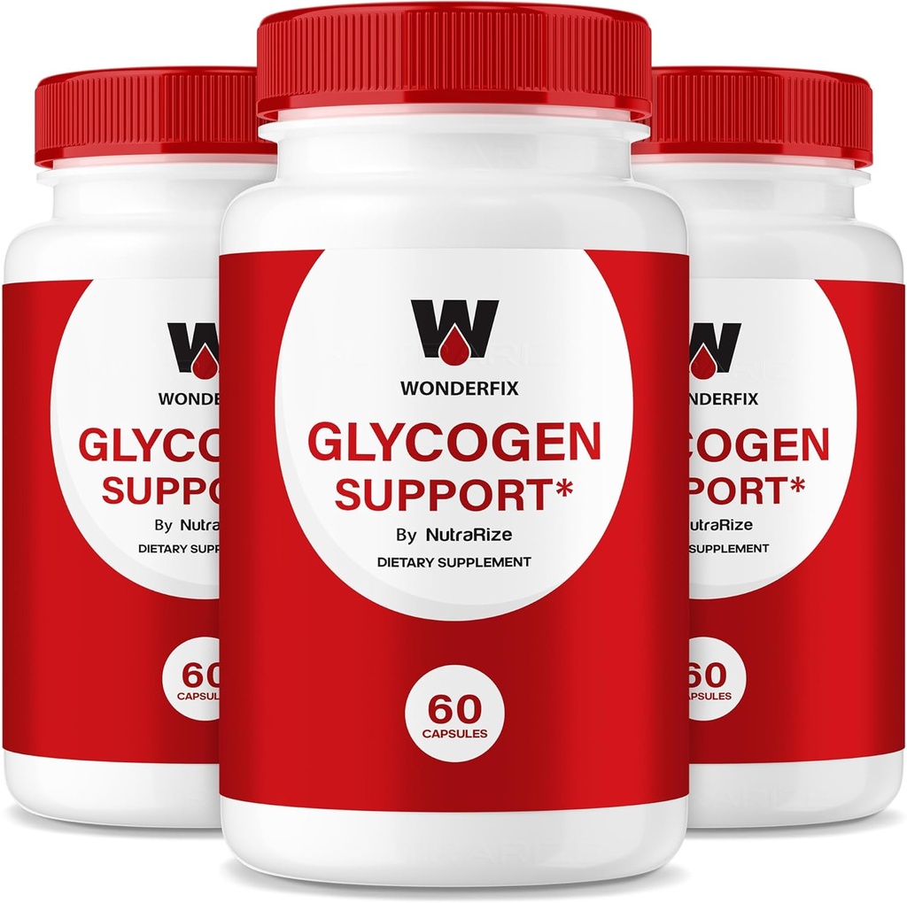 (3 balenie) Wonderfix Glycogen Support Kapsule - Oficiálne Wonderfix Glycogen na udržanie stabilných zdravých úrovní, Glycogen Support Advanced Blood Dietary Supplement, Wonder Fix Reviews (180 Kapsule)
