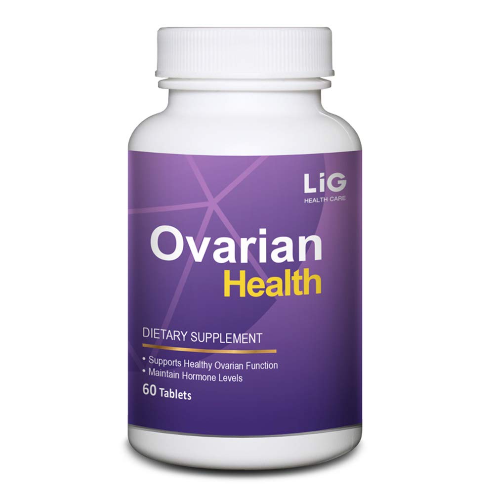 LIG Ovarian Health - Natural Supplement (60 tabliet) - Shrink Ovarian Cysts - Balance Hormone Levels - Udržujte Ovarian Health - Honeysuckle Flower