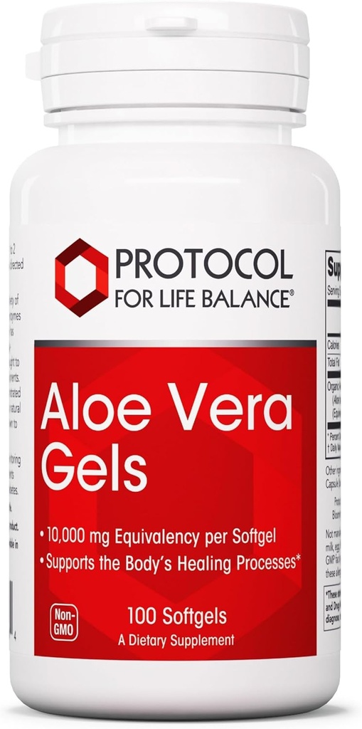 Protokol Aloe Vera Gels - Digestive Supplement* - s GAGs - Prirodzene dochádza vitamíny a aminokyseliny - non-GMO & Halal - 100 Softgels