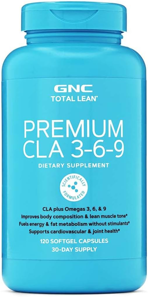 GNC Total Lean Premium CLA 3-6-9, 120 Softgels, podporuje cvičenie a svalové zotavenie