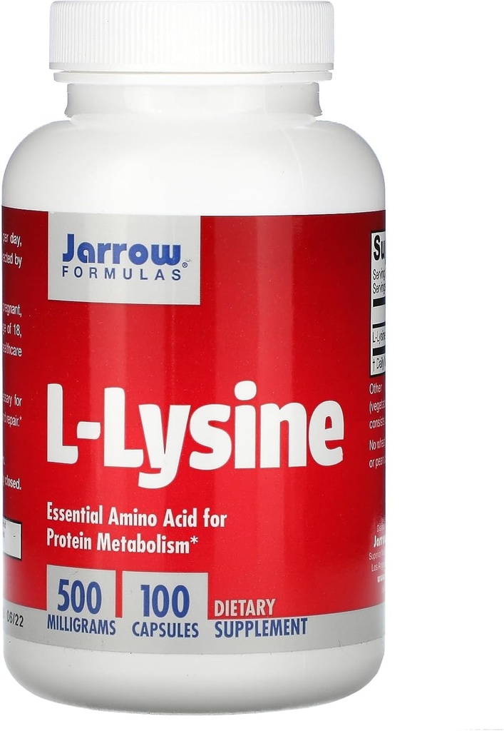 Jarrow Formula - L-lyzín, 500 mg, 100 kapsúl