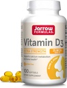 Jarrow Formuly Vitamín D3 25 μg, Dietetický doplnok, Kosť a kĺb, Podpora imunitného zdravia a metabolizmu vápnika, 100 Softgels, 100 dní