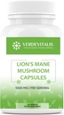 Lion's Mane Kapsule - Denné kapsule pre Mushrom Supplement for Memory, Focus & Clarity - Mozog Booster- Mushrom Capsulas od Brain Health Support - Made in USA - 100 Kapsule