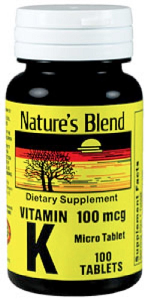 Prírodná zmes vitamín K 100 μg tablety 100 Ct