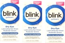 Blink GelTears Mazanie očné kvapky pre suché oko, Extra Lasting Relief, Hydratačné Formula, Stredne ťažké až ťažké Suchosť, 0.34 fl oz (Stock of 3)