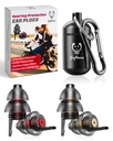 Motocykel Ear Plugs for Wind Noise Reduction - 2 páry - 25dB - Motocykel príslušenstvo - opakovane použiteľné Moto Earplugs, Soft Pohodlná ochrana sluchu pre motocykle, Touring, Racing, Jazda