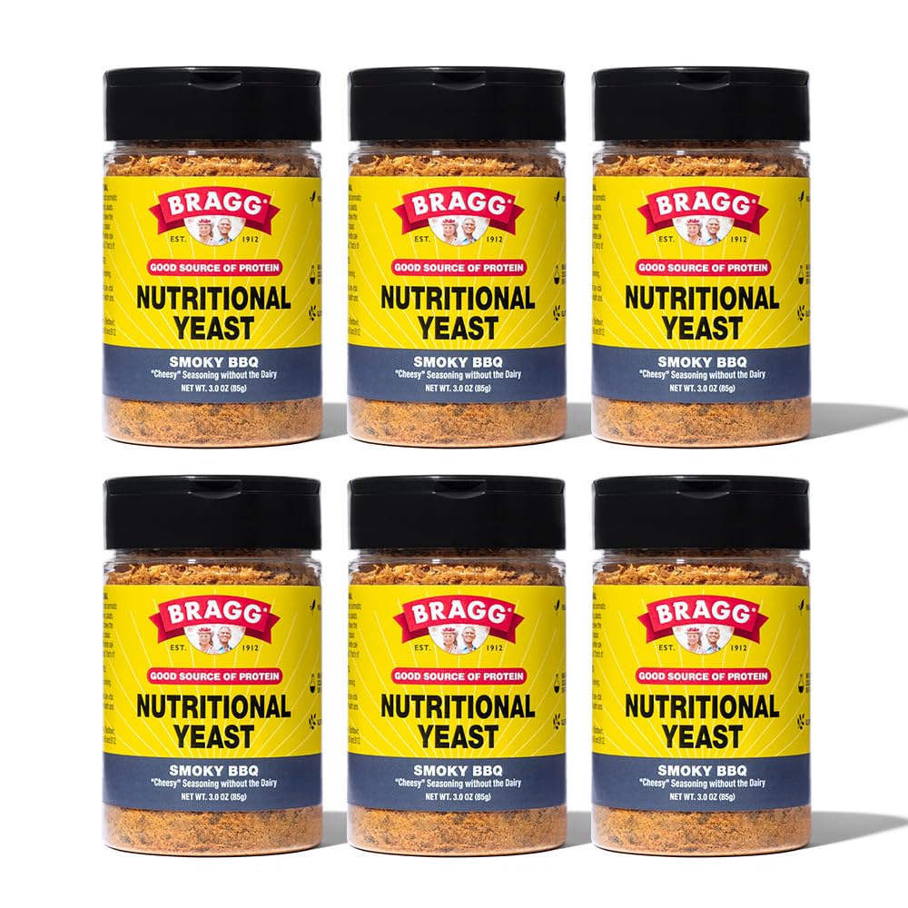 Bragg Nutritional Cupital Smoky BBQ Seasoning - (6 balenia) 3 oz - Mliečno-bezparmezán Syry Substitute - Ideálne pre šaláty, Past, Popcorn a ďalšie
