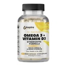 Nud Nutrition Vegan Omega 3 a vitamín D3 doplnok 90Ct