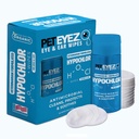 PetEyez Veterinarian Formulated Tear Stain Remover Solution pre psy a mačky - Hypoalergénna Deodorizačná čistiareň na odstránenie špiny, výboja a kôry z uší, očí, laby a zadok - 100 Wipes