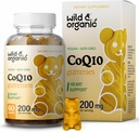 Wild & Organic CoQ10 Gummies - Vegan CoQ10 200mg Antioxidant Supplement with Ubichinón - Natural Energy and Focus Gummies with Coenzým Q10-60 Non-GMO pektín Chewables
