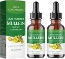 Mullein kvapky pre Pľúca,Mullein Leaf Extract - Podpora Pľúcne čistenie - Organické prírodné doplnok pre dospelých, Tincture Drops 