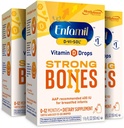 Enfamil D-Vi-Sol vitamín D tekutý doplnok kvapky pre dojčatá, Podpora silný zuby & kosti v novorodenca, ľahko použiteľný, bez lepku, 50 ml Dropper fľaša, balenie 3