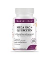 Telo Kuchyňa Mega NAC (N-Acetyl Cysteine) 600 mg s Quercetinom, podporuje respiračné zdravie a imunitnú funkciu a podporuje detox pečene a obličiek, Veggie Caps (pack of 1)
