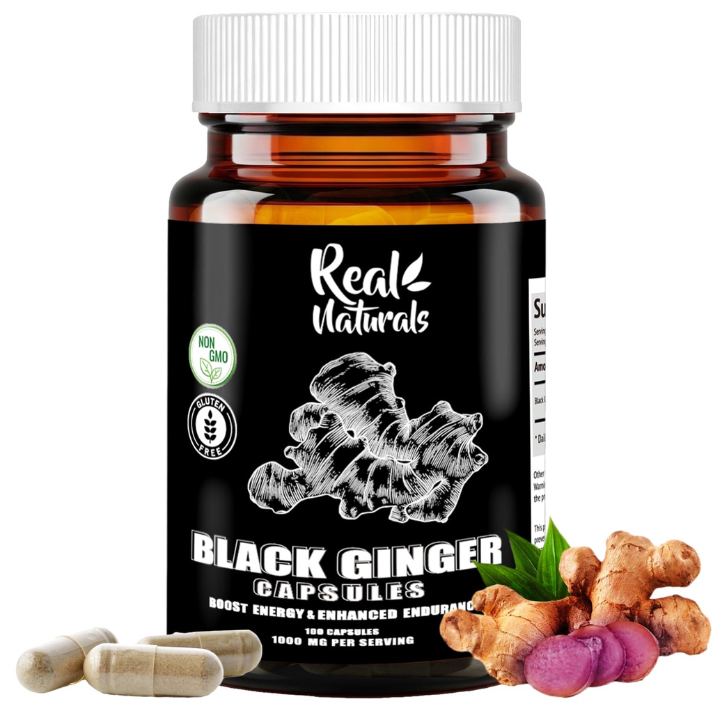 Black Ginger od Muži Kapsula 500 mg (100 Kapsule) Vegan kaempferia parviflora Black Ginger Extract Kapsule od Celková Endurance a Performance
