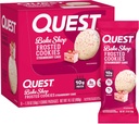 Quest Nutrition Frosted Cookies Dvojbalenie, Jahodový koláč, 1g cukru, 10g Bielkoviny, 2g Net Carbs, bez lepku, 16 Cookies