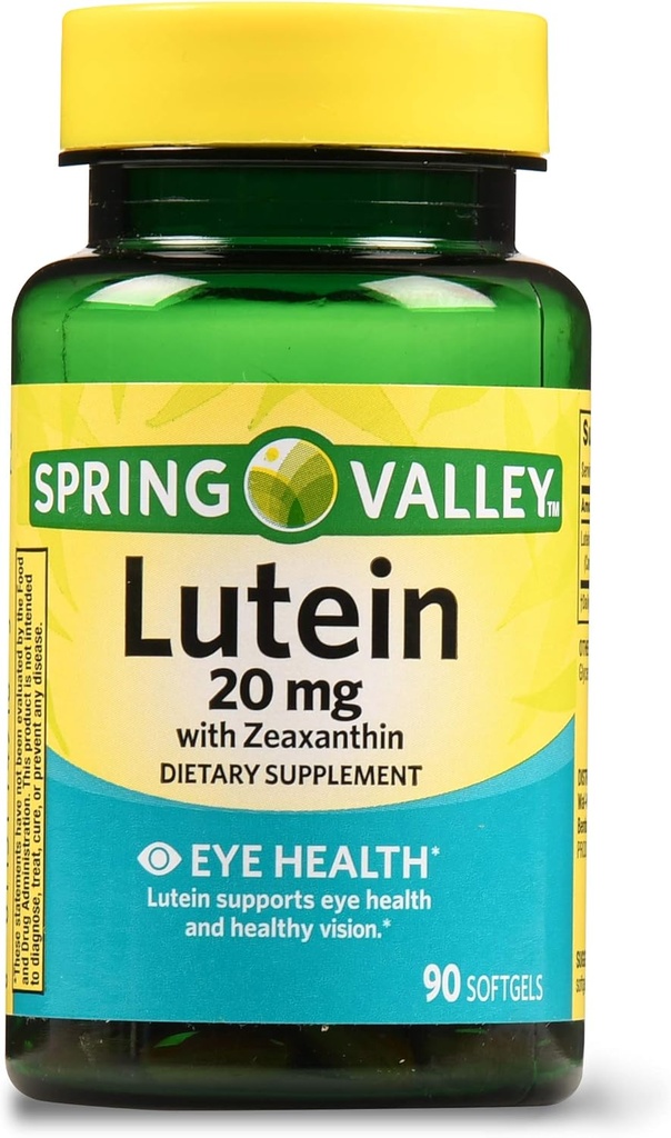 Jar Valley Lutein s Zeaxantin Dietary Supplement, 20 mg, 90 Count