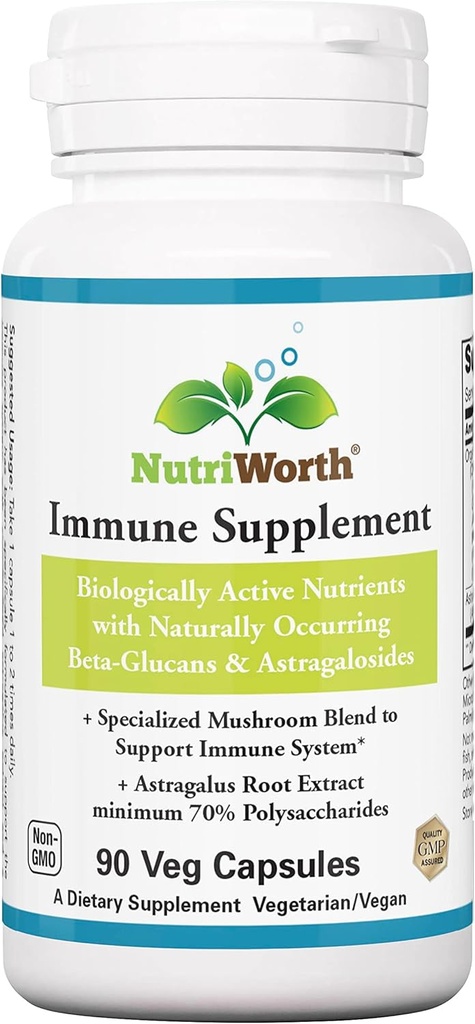 Immune Supplement 90 Veg Capsules - Organic Mushrom Blend