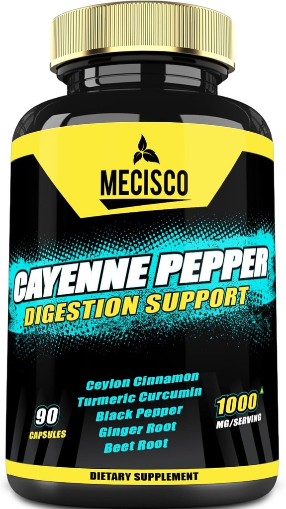 6in1 Cayenne korenie Kapsule s zázvoru koreň, Repa koreň, a čierne korenie a ďalšie - 90 Kapsule
