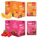 Ener-C Oranžový a malinový multivitamínový nápoj Mix prášok Vitamín C 1000 mg & Electrolytes s reálnou ovocnou šťavou Prírodná energia a imunitná podpora pre ženy a mužov - Non-GMO Vegan & Gluten Free - 60 Počet