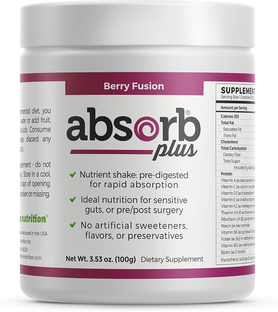 Izolačný proteín - Diet Supplement for Improved Gut Health, Extra Nutritional Support, non-GMO, Gluten-free, Laktóza-Free, Casein-Free (100 g, Berry Fusion)