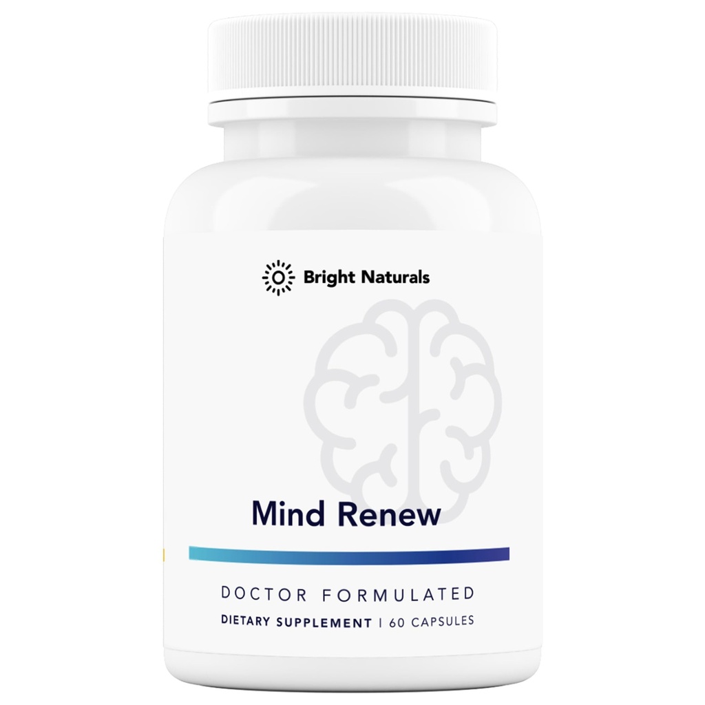 Mind Renew - Made in The USA - Brain Supplement for Memory and Focus - Podpora Vitality a energie, 60 Kapsule