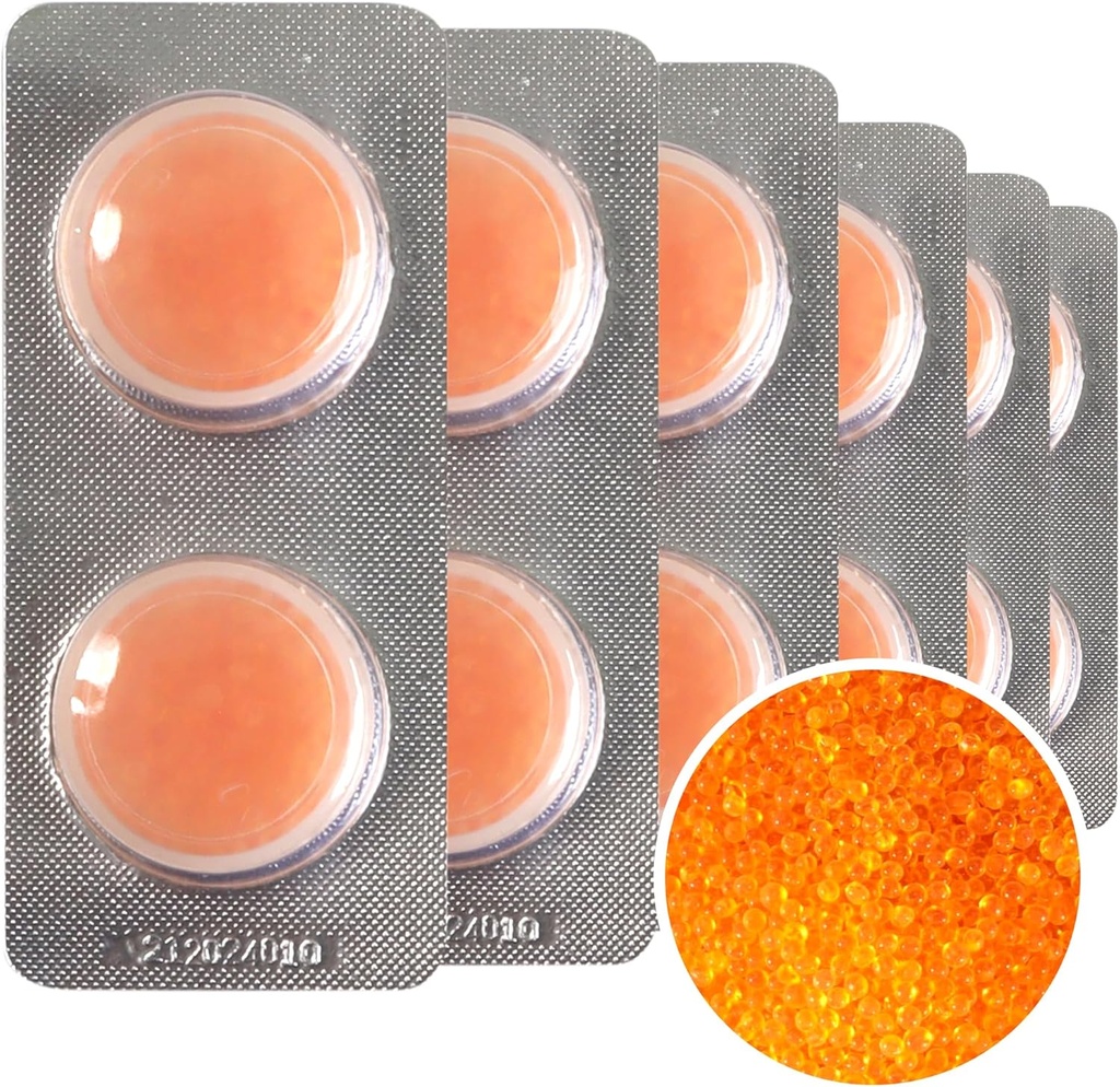 12-Pack Sušič vlasové kapsule C&C Sušenie Odvlhčovače viečka Príslušenstvo pre Phonak, Starkey a Unitrón Charger Case alebo akékoľvek pomôcky na sluch Ktoré môžu uchovávať suché kapsuly (3Garm)