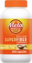 Metamucil SuperFiber Psyllium Kapsule, lepok zadarmo a bez cukru, 200 Ct
