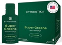 CYMBIOTIKA Super Greens Supplement with Chlorophyll, Spirulina, Daily Vegan Superfood Pakets for Digestive Gut Health, Detox, Energy and Immune Support, Citrus Lime Flavor, 15 ml Pouches, 30 balenie