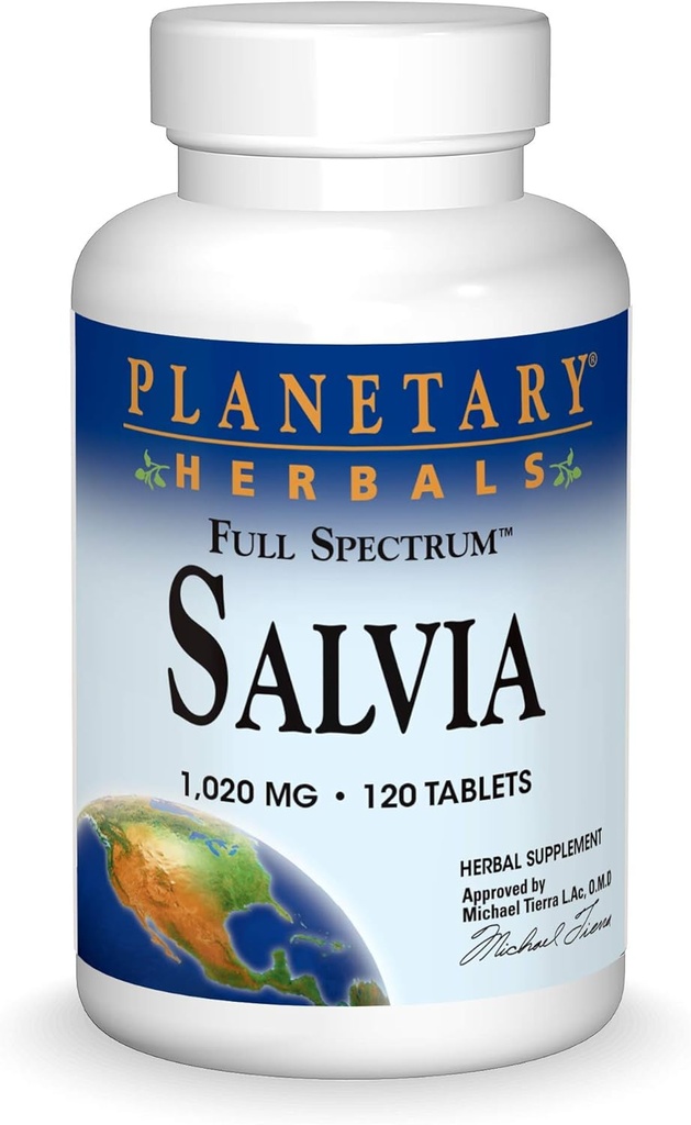 Planetárne byliny, Salvia, 1,020 miligramov, 120 tabliet