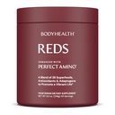 BodyHealth Reds Vylepšený s perfektným Amino - Denné Superfood smoothie prášok s antioxidantmi, Adaptogény, Phytonutrienty, Ovocie, Prebiotiká, Probiotiká, Vlákna a Protein - 40 Slúži