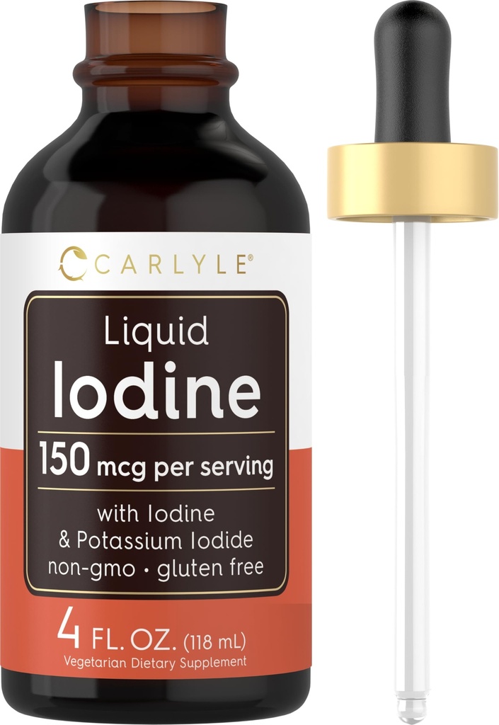 Carlyle Liquid Iodine Drops 4 fl oz 150 mcg 