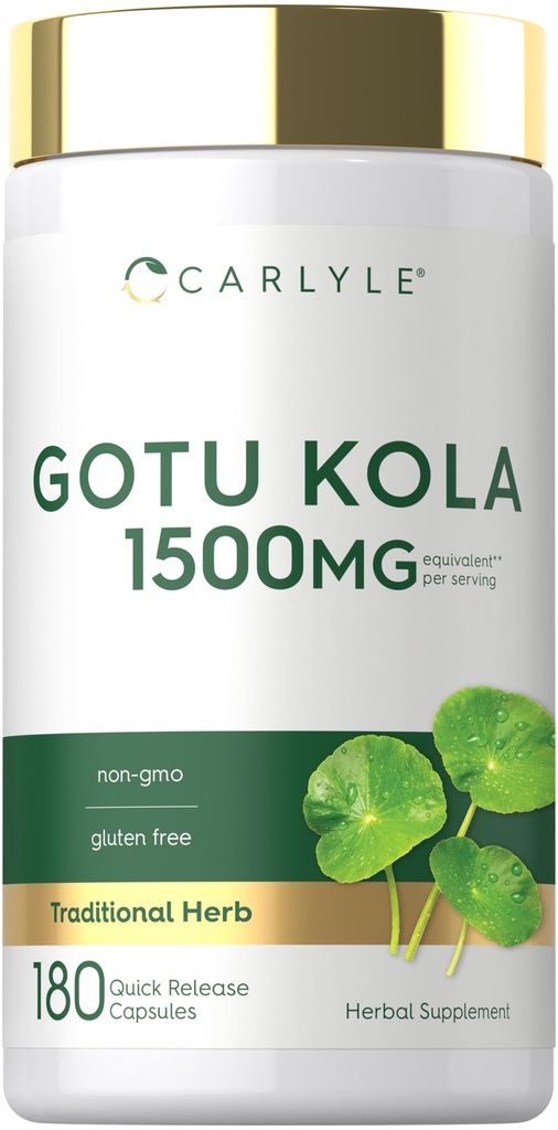 Carlyle Gotu Kola Kapsule 1500mg 180 gróf 
