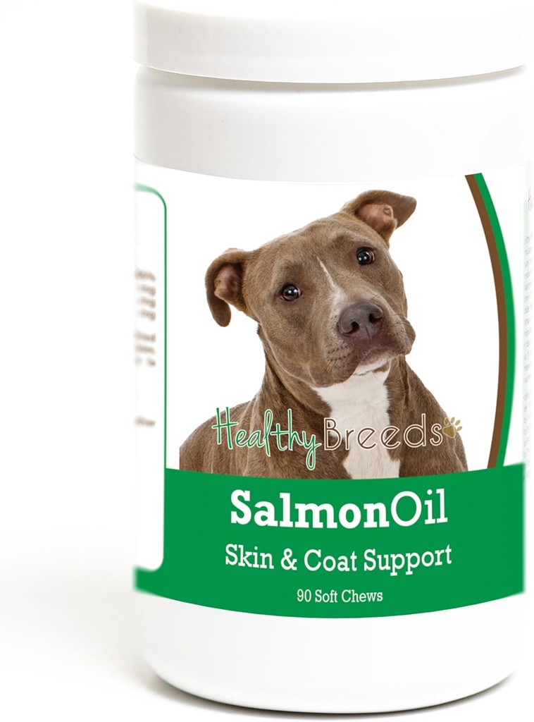Zdravé plemeno Pit Bull Salmon Oil Soft Chews 90 Počet