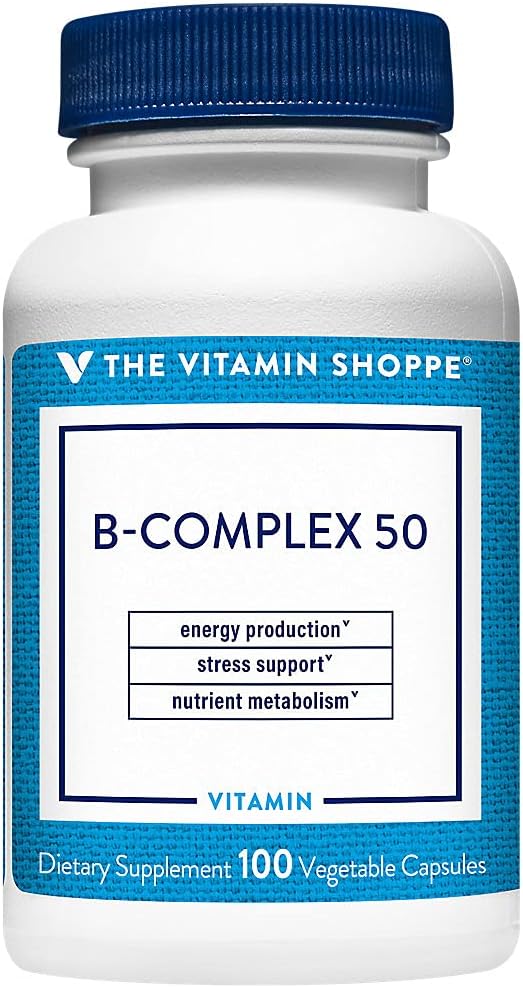 Vitamín Shoppe B- Complex 50 (100 Veggie Kapsule)