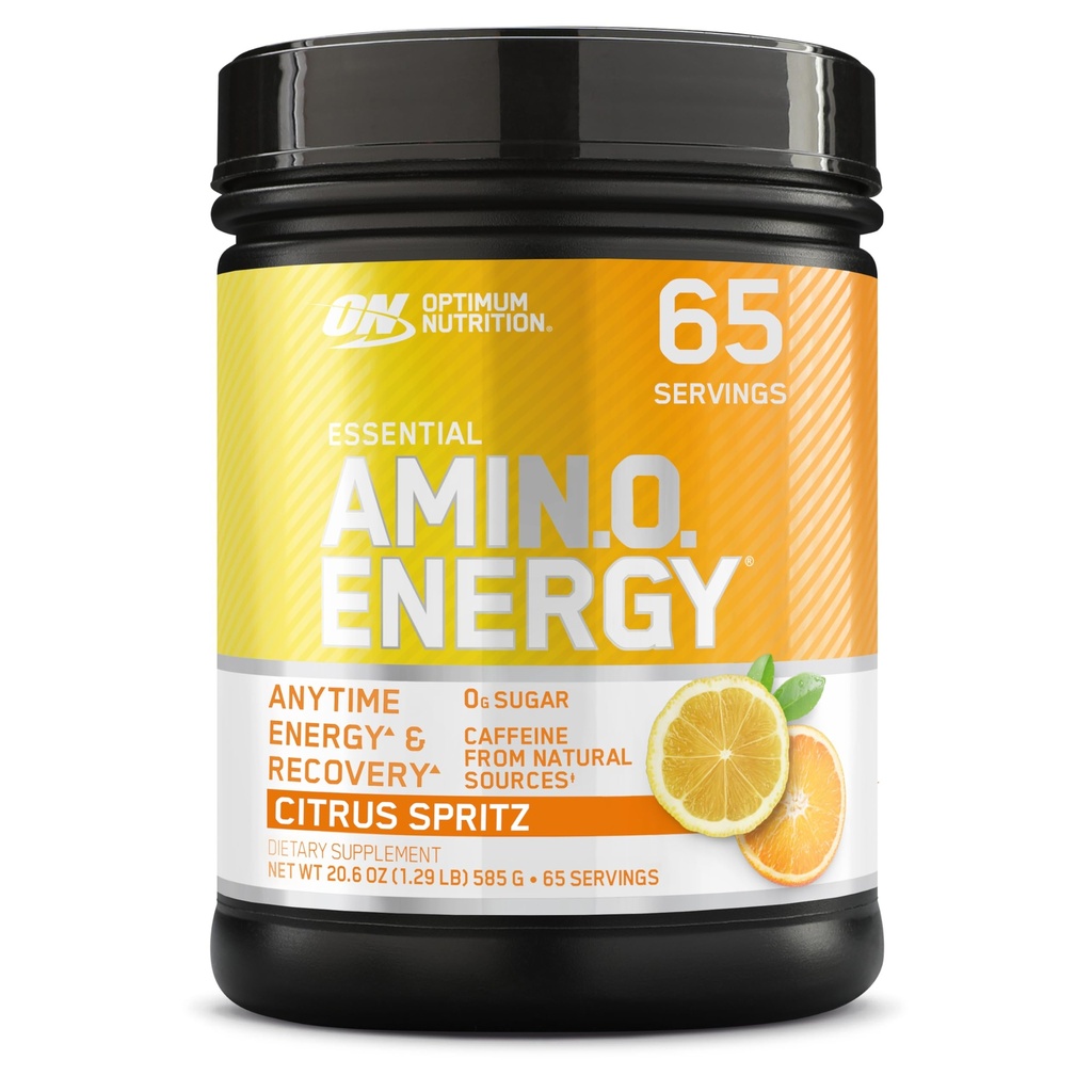Optimálna výživa New Flavor Amino Energy - Pre Cvičenie so zeleným čajom, BCAA, Amino Acids, Keto Friendly, Green Coffee Extract, Energy Powder - Citrus Spritz, 65 Servings (Backaging May Vary)