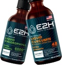 E2H: Tekutý chlorofyl a kvapalný kurkumín v kurkumíne 