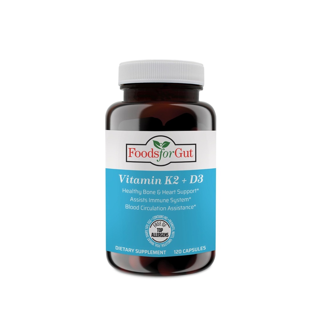 Vitamín K2 (MK7) D3 & BioPerine® Black Pepper Extract 