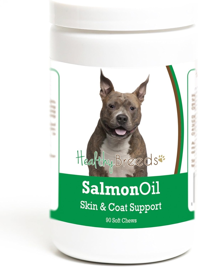 Zdravé Plemeno American Staffordshire Terrier Salmon Oil Soft Chews 90 Gróf
