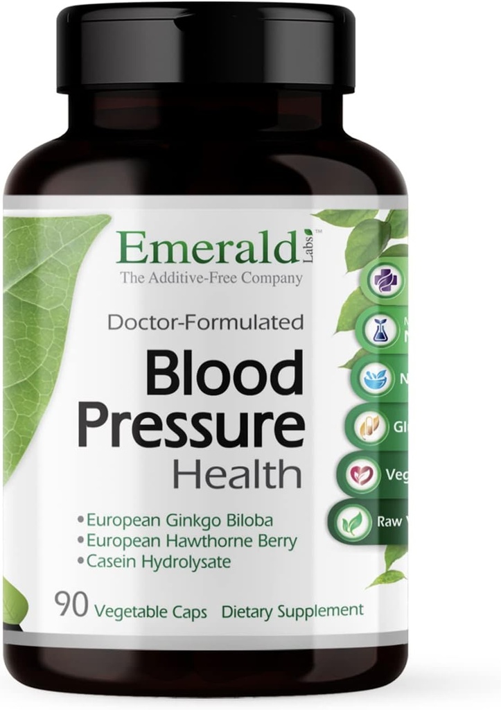 Emerald Labs, krvný tlak zdravie, 90 Veg kapsuly