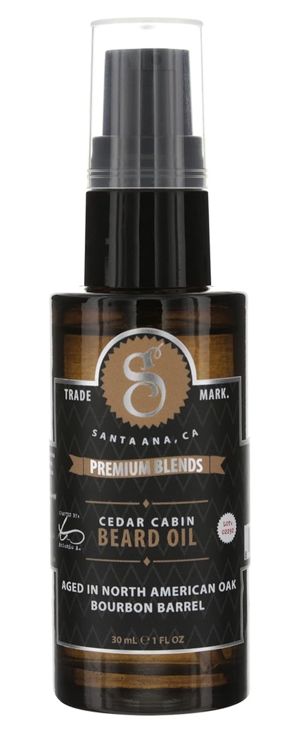 Suavecito Premium Blends Beard Oil - Leave-In Beard Conditioner pre zmäkčovanie vlasov, hydratačná koža, odstránenie medvedí lupín, zdravý rast medvedíka - 1 oz