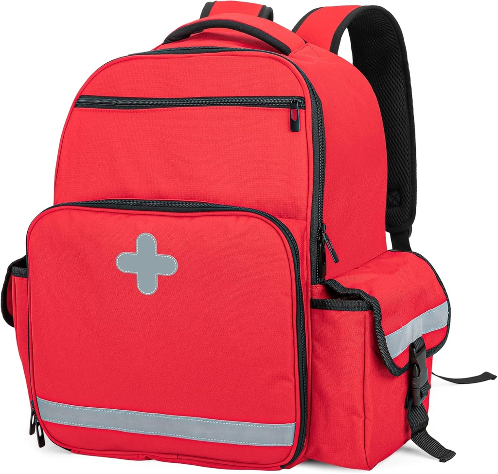 CURMIO núdzové lekárske batoh prázdny, prvý respondent EMT taška pre EMS, Camping, Turistika, Domáce zdravie, Poľné výlety, Červená (iba Bag, Patentovaný dizajn)