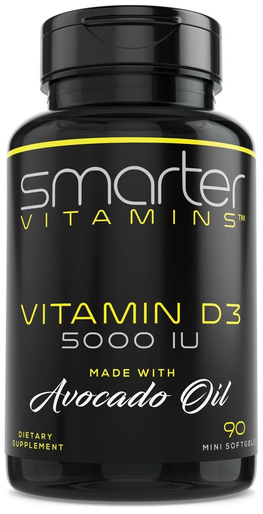 Inteligentnejší vitamín D3 5000 IU v avokádovom oleji 125mcg - 90 Mini Softgels