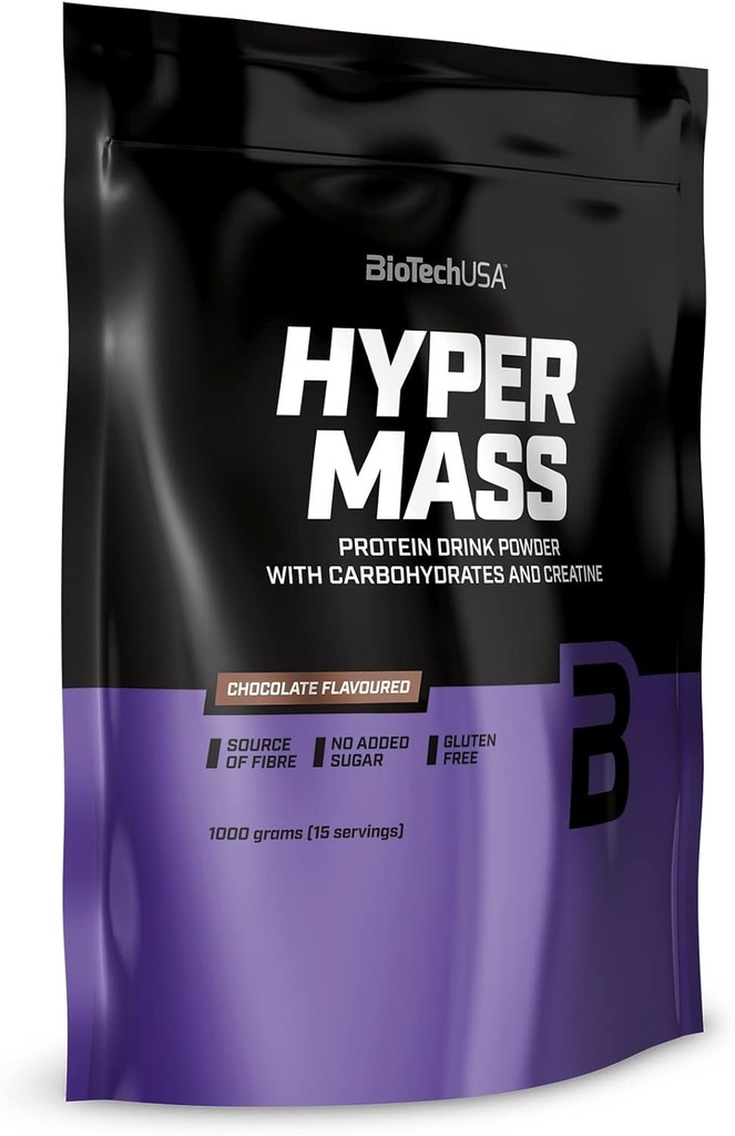 Biotechusa Hyper hmotnosť 5000 hmotnosť Gainer hmotnosť 1000g - Čokoláda