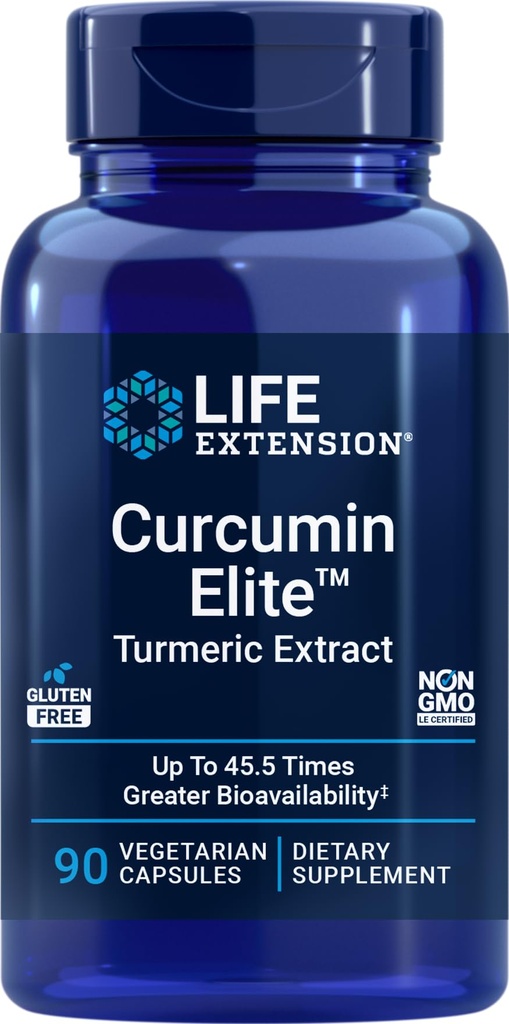 Life Extension Curcumin Elite Turmeric Extract, 90 Veg Kapsule