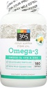 365 podľa trhu s celými potravinami, Omega-3 Citrón, 180 Počet