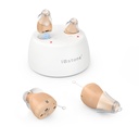 iBstone K19 sluchové pomôcky, nabíjateľné sluchové pomôcky na pomoc pri vypočúvaní pre seniorov dospelých, Mini digitálne sluchové pomôcky s zvukom, OTC, pár