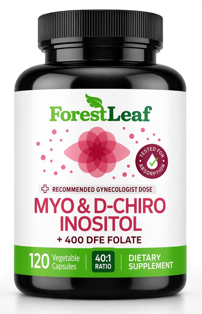 Myo-Inozitol & D-Chiro Inozitol Supplement for Women's Health 