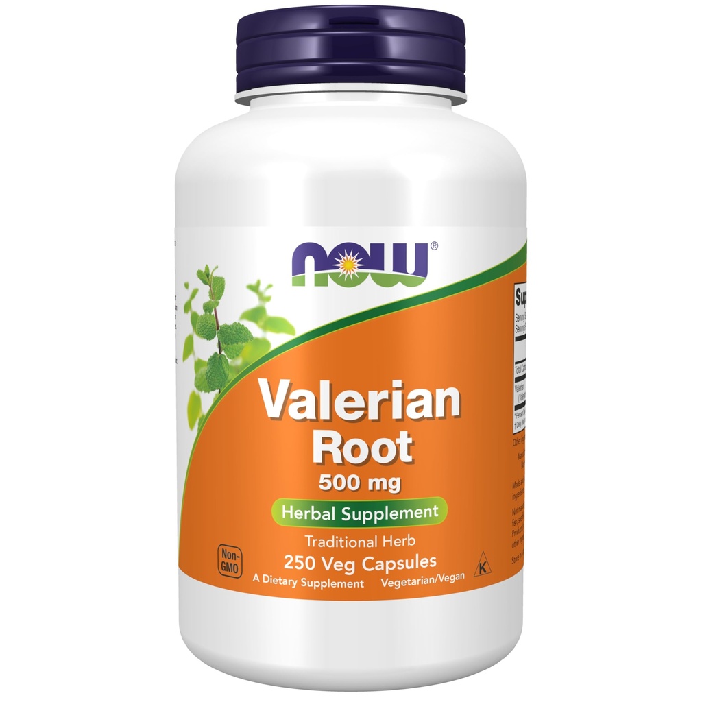 TERAZ potravinové doplnky, koreň valeriány (Valeriana officinalis) 500 mg, bylinné doplnky, 250 Veg kapsuly
