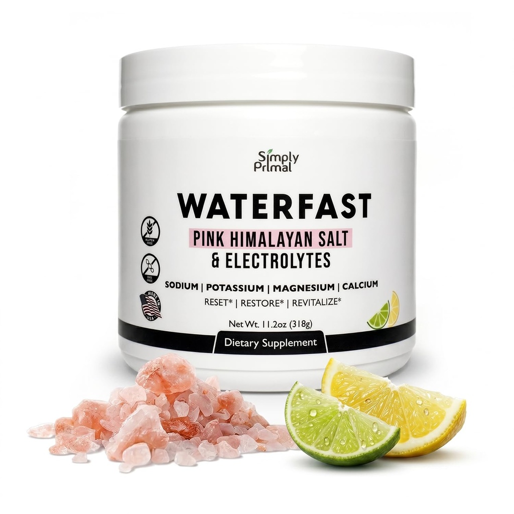 WaterFAST Keto Electrolyte Powder for Fasting and Hydration - Citrónová vápno Chuť 